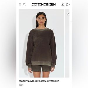 Cotton Citizen Brooklyn Oversized Crew Sweatshirt
